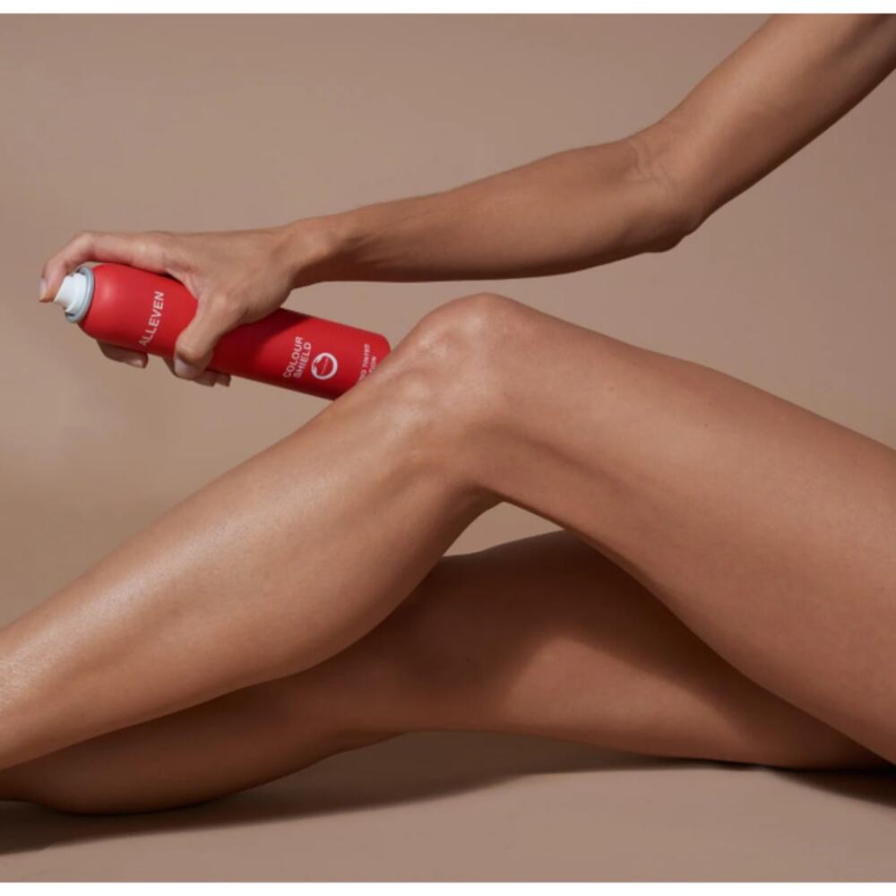 NEW Alleven COLOUR SHIELD BODY Hydrating Tinted Body 200ml Amber Spray Tan $80